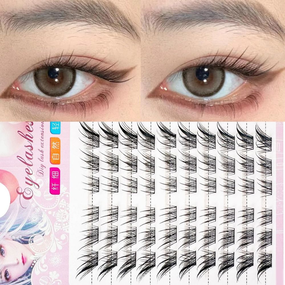 Eyelash Extension Cat Eye - 3D Cat Eye Clusters Lashes Manga