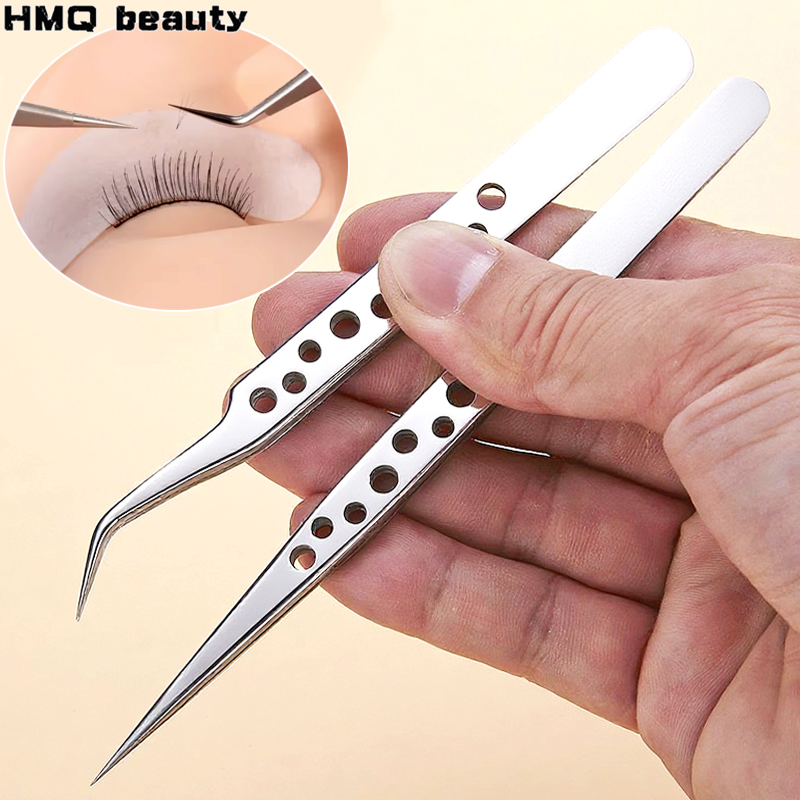 Lash Removal Cream - Eyelash Extension Tweezers Stainless Steel Professional