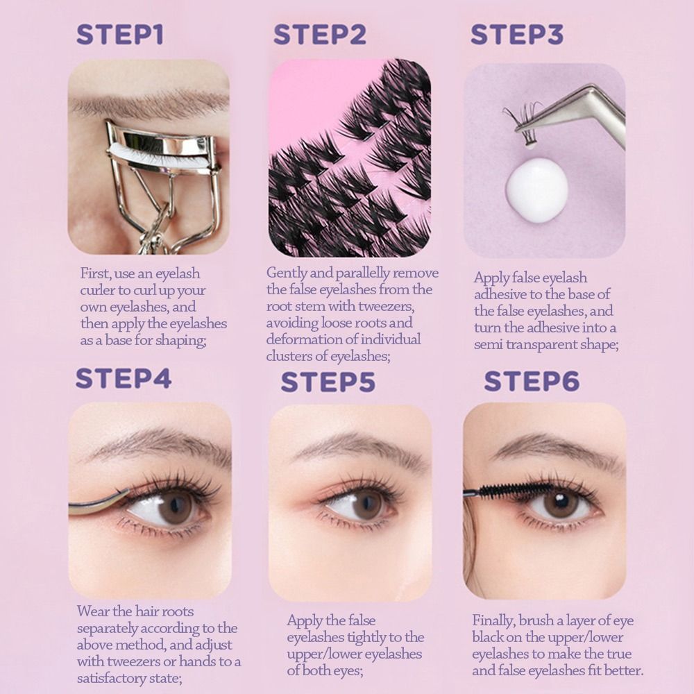 Eyelash Extension Kits - 12 Rows Natural Look False Eyelashes
