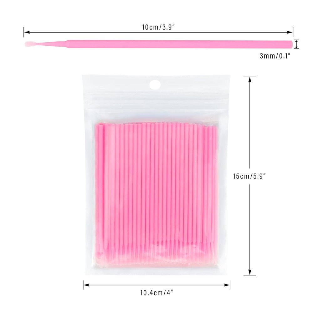 Eyelash Extension Removal - 500PCS Disposable Micro Cotton Swabs Bendable