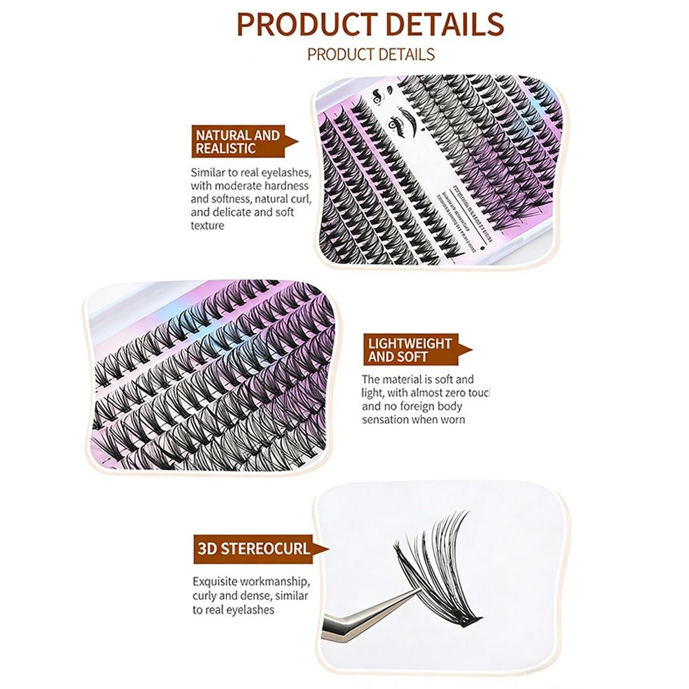 Natural Look False Eyelashes W - Eyelash Extension Kits ulasan dan harga