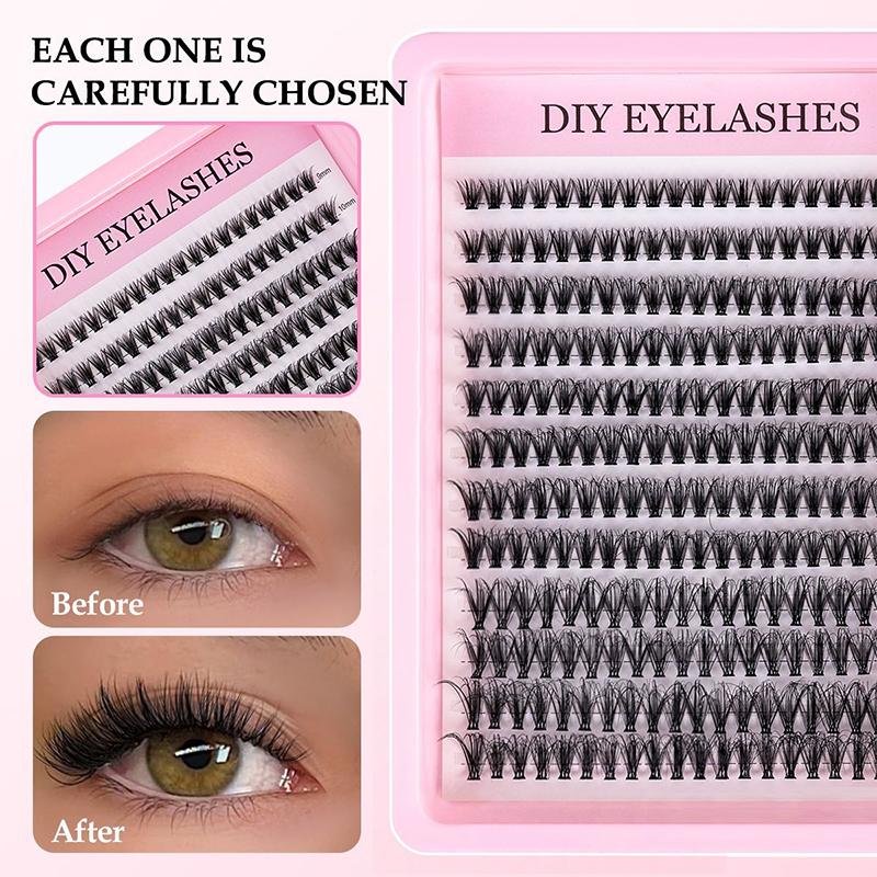 Natural Cluster Feathe-r Lash  - Eyelash Extension Kits ulasan dan harga