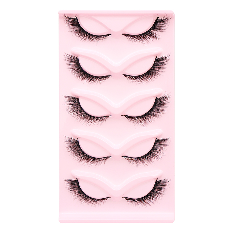 5 Pairs Fluffy False Eyealshes - Eyelash Extension Cat Eye ulasan dan harga