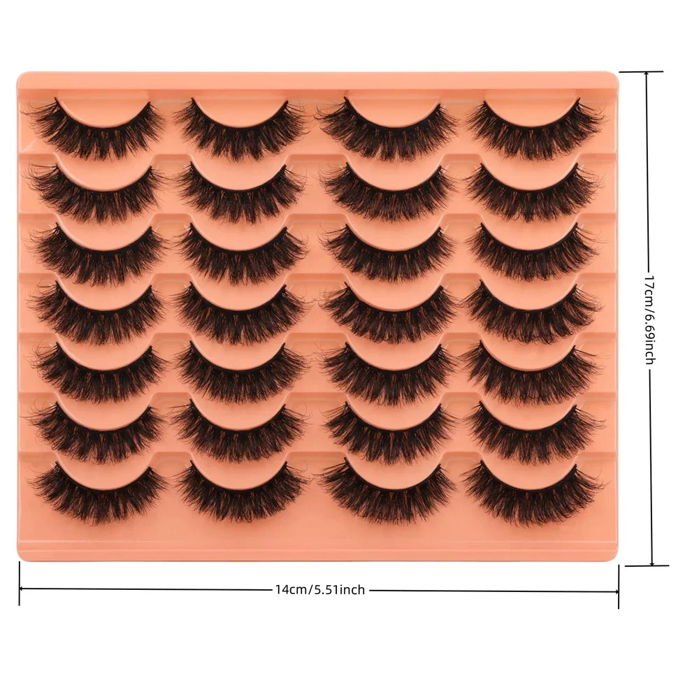 14 Pairs Natural Look Faux Min - Eyelash Extension Volume Cat Eye ulasan dan harga