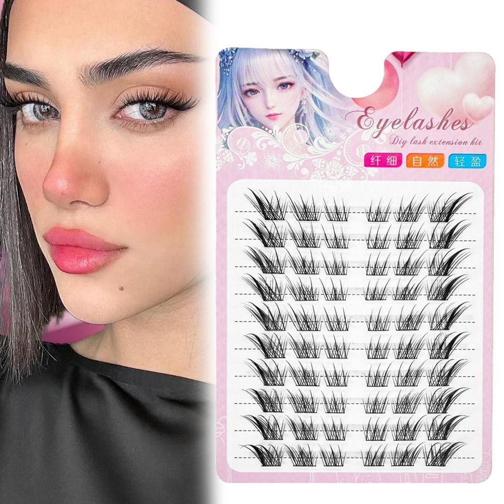 3D Cat Eye Clusters Lashes Man - Eyelash Extension Cat Eye ulasan dan harga