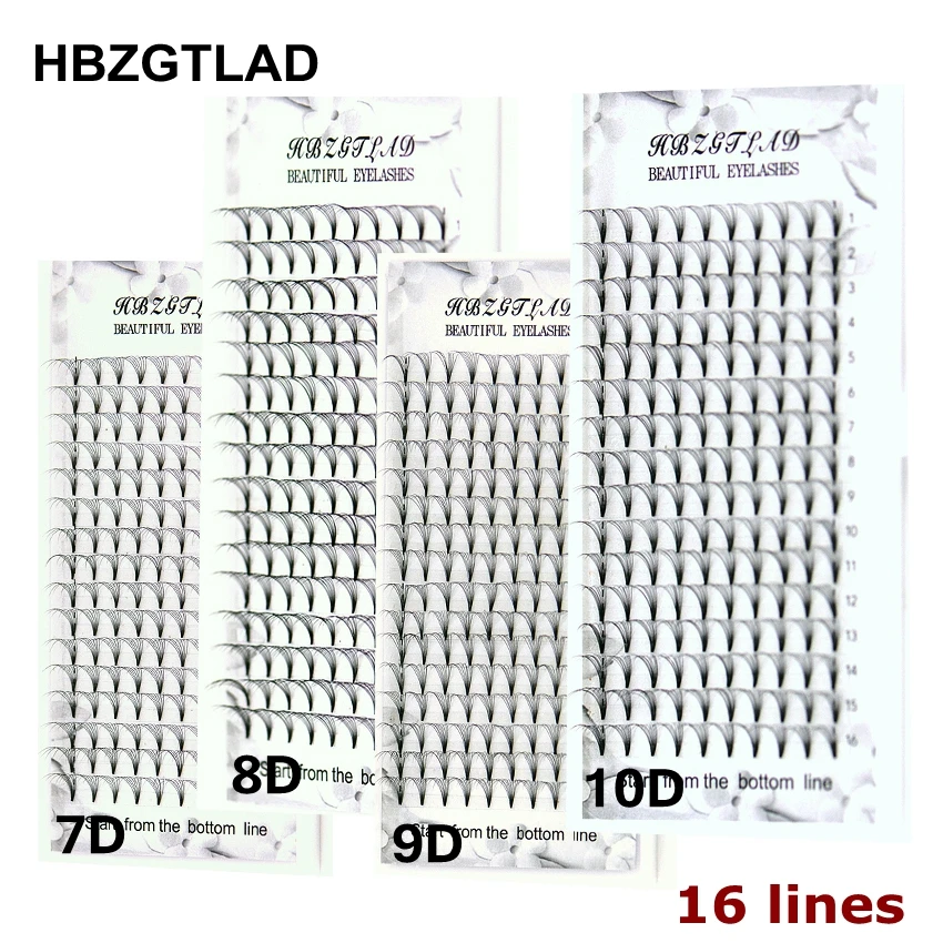 HBZGTLAD 16 Lines Big Capacity - Eyelash Extension Russian Volume ulasan dan harga