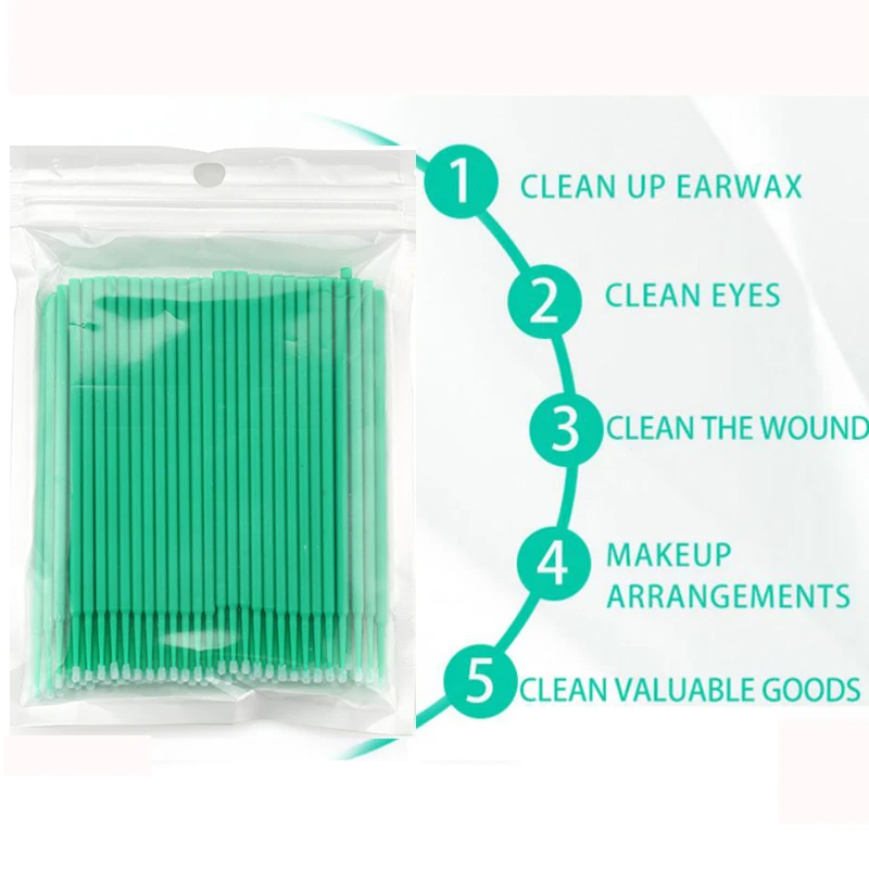 50/100PCS Disposable Micro Bru - Eyelash Extension Removal ulasan dan harga