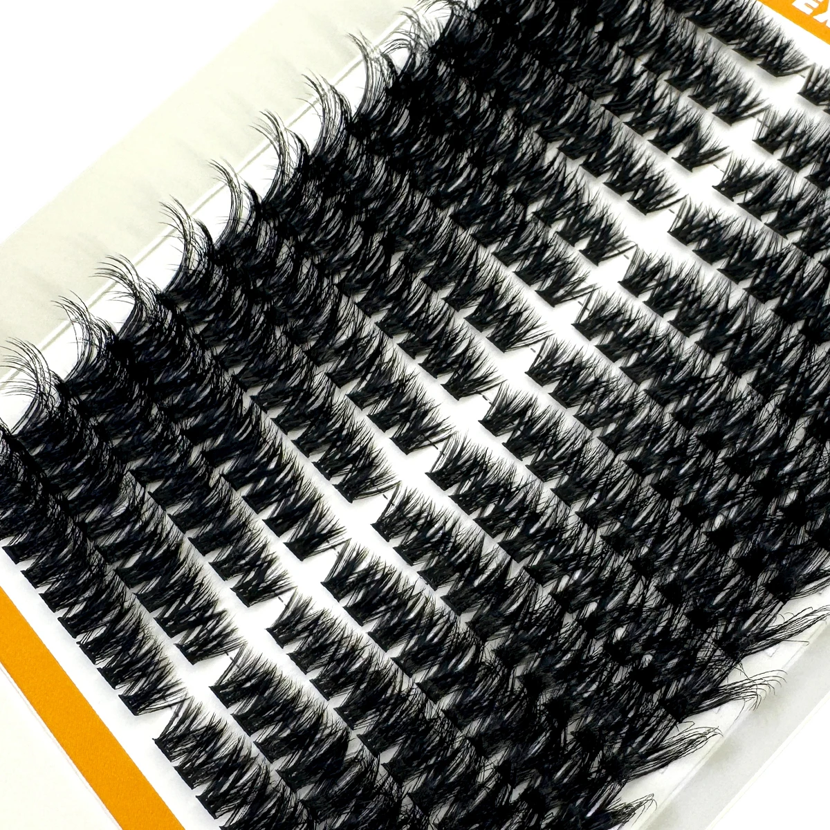 AMSDCN  80D Fluffy Lash Cluste - Eyelash Extension Volume Cat Eye ulasan dan harga