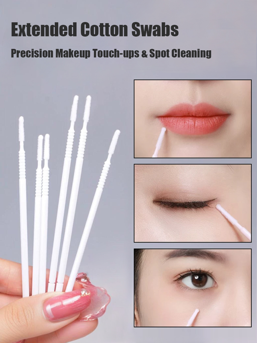 Disposable Long Cotton Swabs E - Eyelash Extension Removal ulasan dan harga