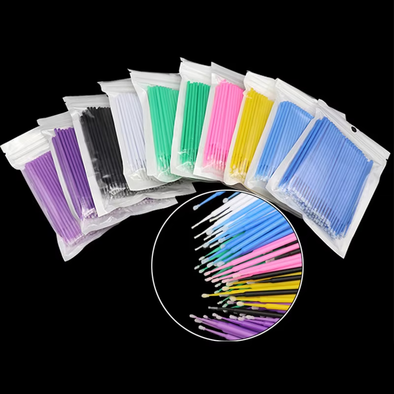 100Pcs Eyelash Cleaning Brush  - Eyelash Extension Removal ulasan dan harga