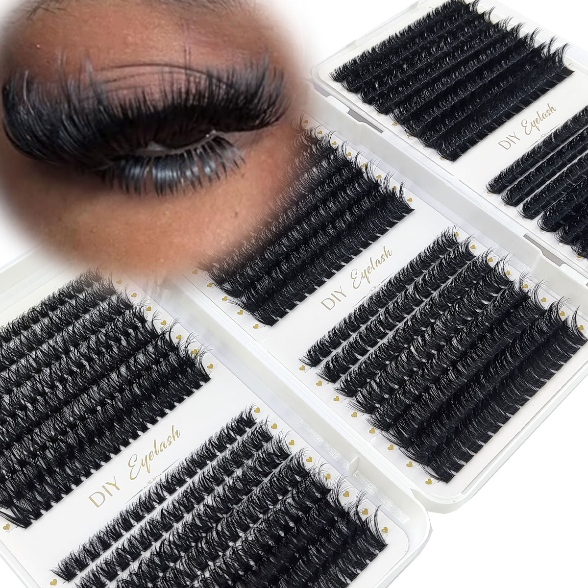 HBZGTLAD 200D-60D Bottom and P - Eyelash Extension Single Lash ulasan dan harga