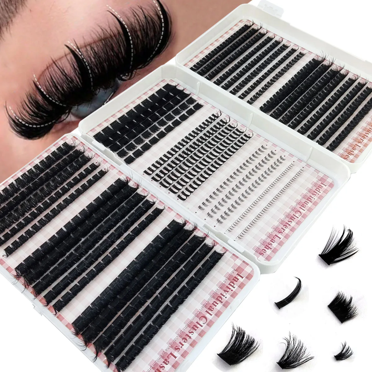 HBZGTLAD 200D-60D Bottom and P - Eyelash Extension Single Lash ulasan dan harga