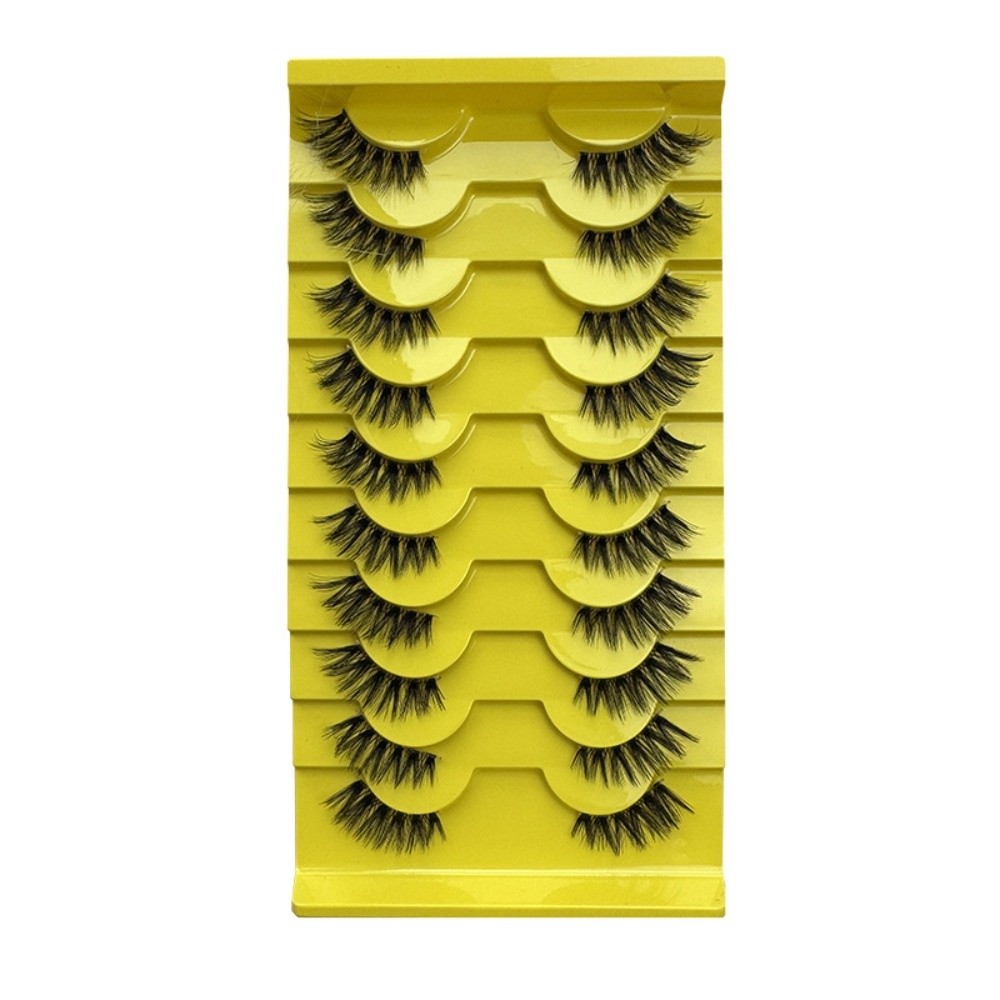 10Pairs Reusable 3D Dramatic F - Eyelash Extension Volume Cat Eye ulasan dan harga