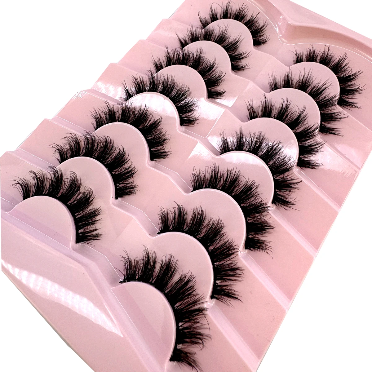 AMSDCN 7 Pairs Fluffy Cat Eye  - Eyelash Extension Volume Cat Eye ulasan dan harga