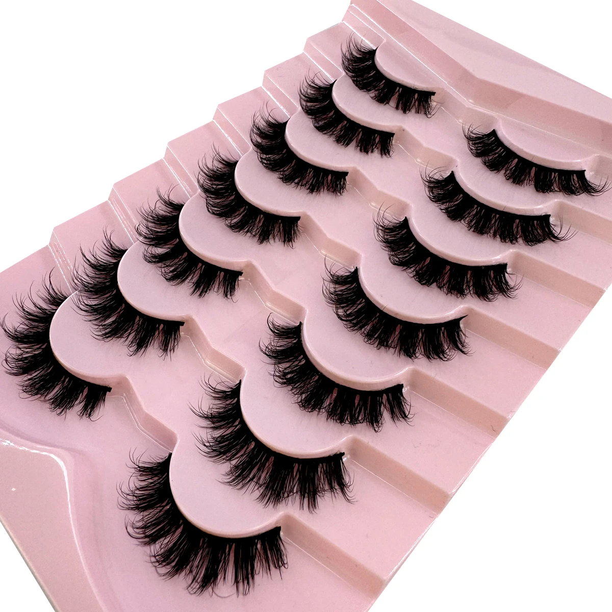 AMSDCN 7 Pairs Fluffy Cat Eye  - Eyelash Extension Volume Cat Eye ulasan dan harga
