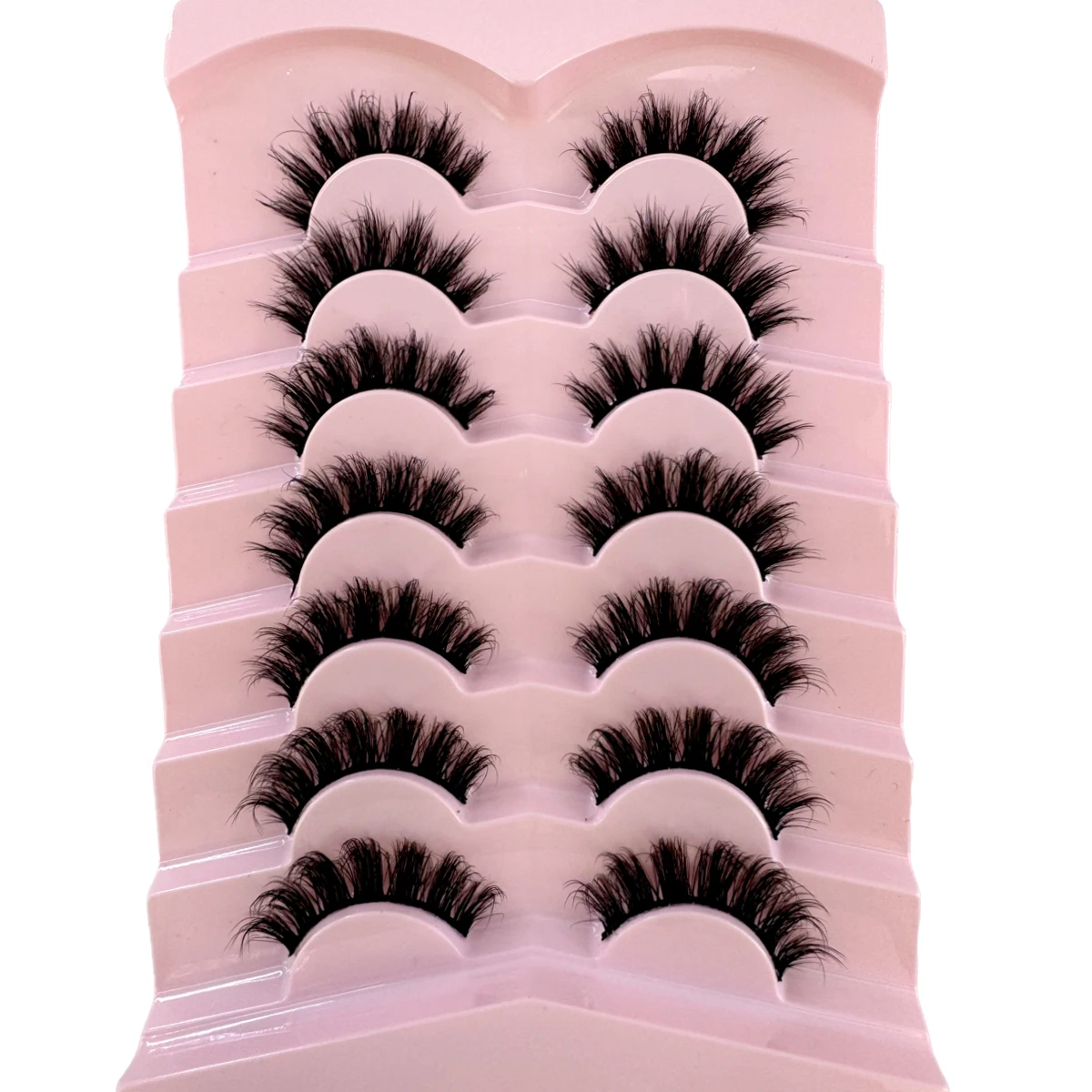 AMSDCN 7 Pairs Fluffy Cat Eye  - Eyelash Extension Volume Cat Eye ulasan dan harga