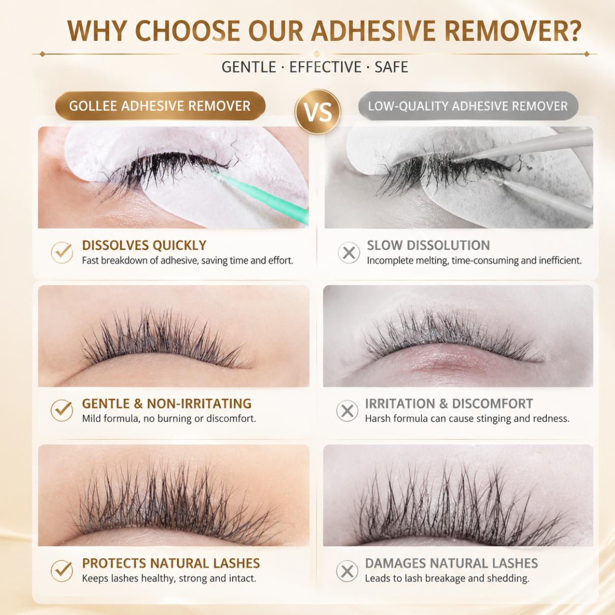 Gollee Peach Smell 15g Eyelash - Lash Removal Cream ulasan dan harga