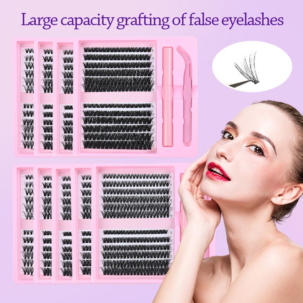 12 Rows Natural Look False Eye - Eyelash Extension Kits ulasan dan harga