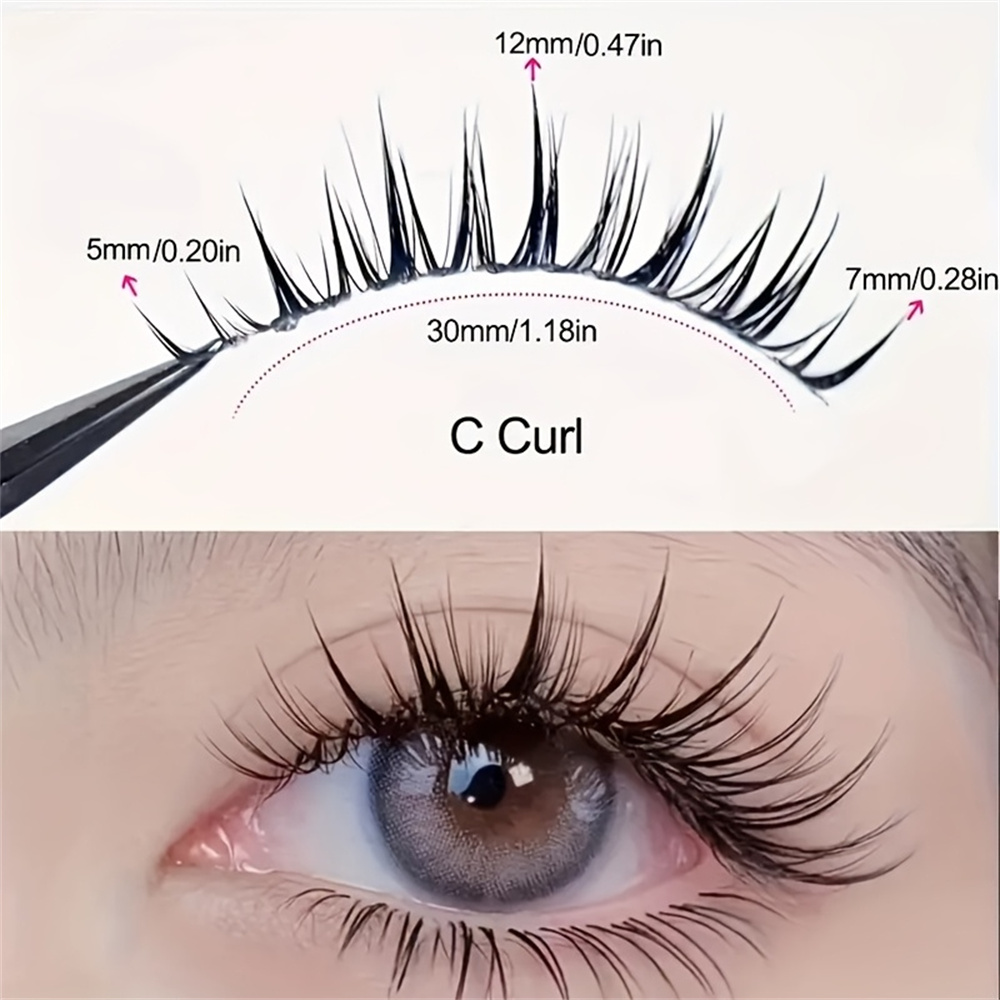 5 Pairs of Wet Comic Eyelashes - Eyelash Extension Cat Eye ulasan dan harga