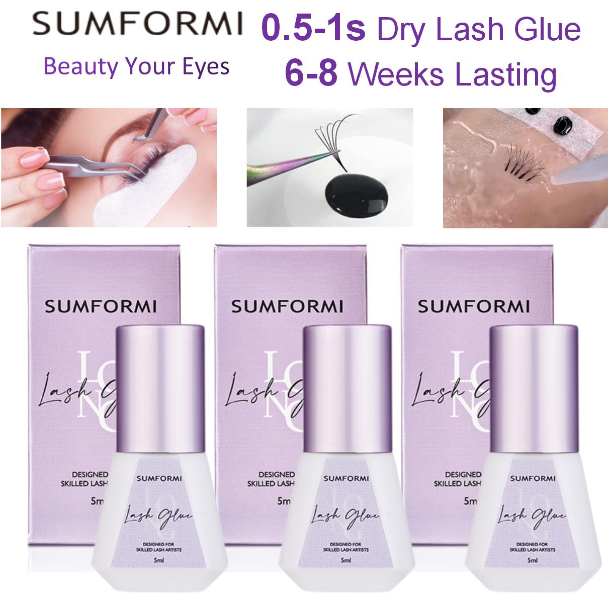 Thin Black Eye Lash Glue 0.5s  - Eyelash Extension Eye Irritation ulasan dan harga