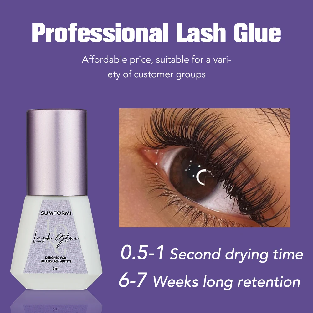 Thin Black Eye Lash Glue 0.5s  - Eyelash Extension Eye Irritation ulasan dan harga