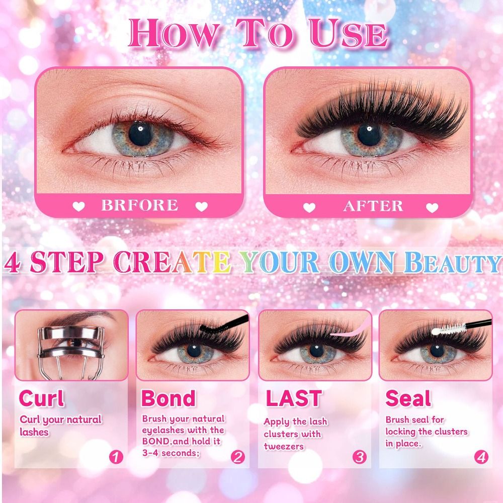 Natural Look False Eyelashes W - Eyelash Extension Kits ulasan dan harga