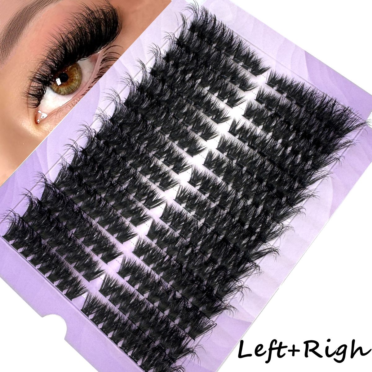 14Rows50D-100D Fluffy Lash Clu - Eyelash Extension Volume Cat Eye ulasan dan harga