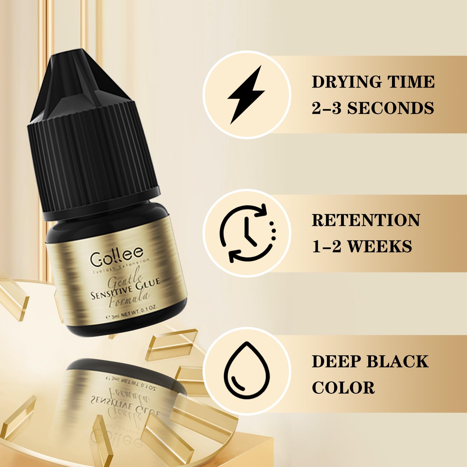 Gollee Eyelash Adhesive Cluste - Eyelash Extension Eye Irritation ulasan dan harga