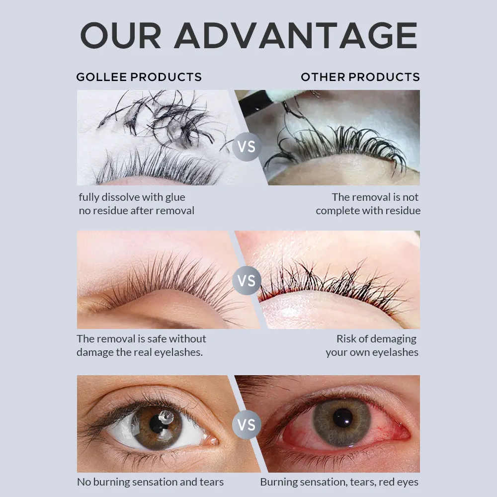 Gollee 5/10 PCS Professional E - Lash Removal Cream ulasan dan harga
