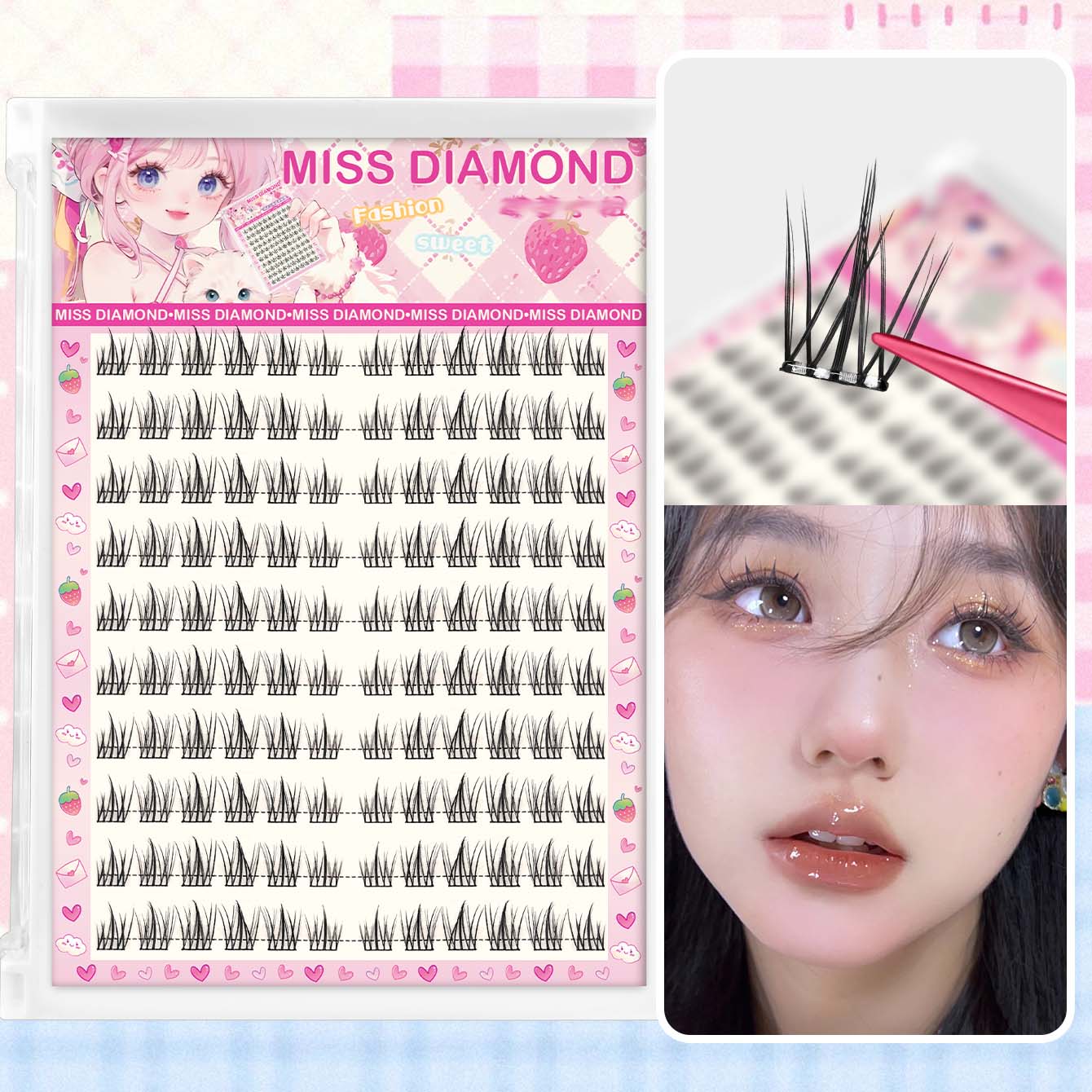10 Rows of Large Capacity Glue - Eyelash Extension Single Lash ulasan dan harga