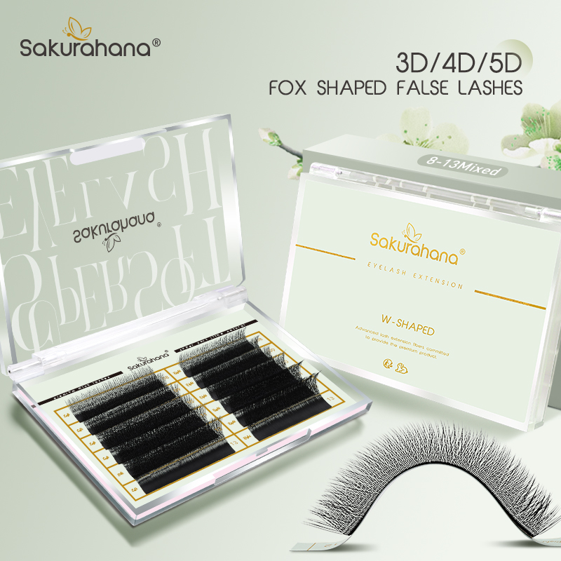 SAKURAHANA Fox 3D 4D 5D Shaped - Eyelash Extension Volume Cat Eye ulasan dan harga