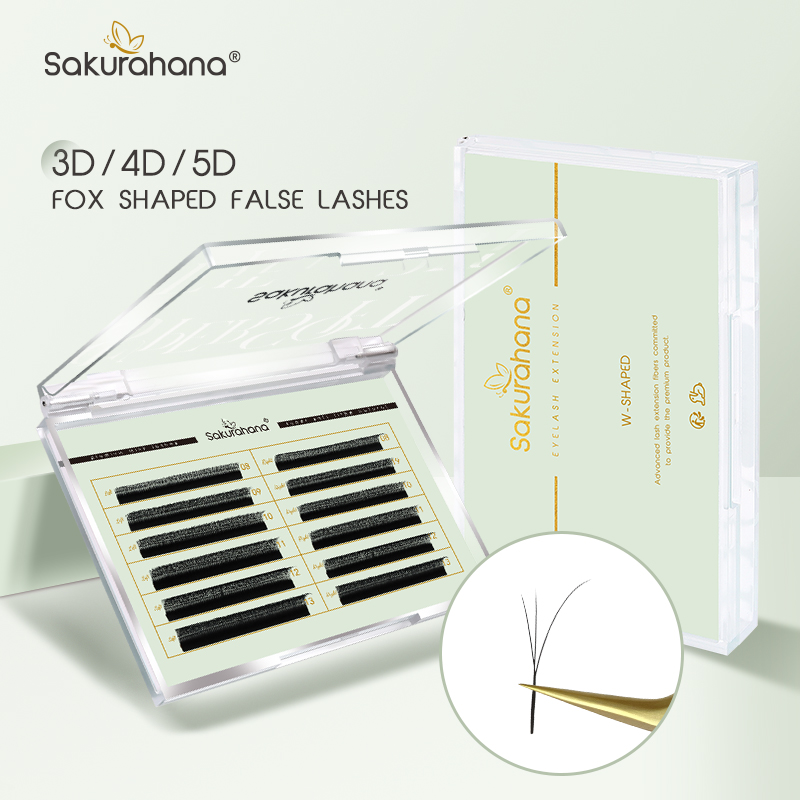 SAKURAHANA Fox 3D 4D 5D Shaped - Eyelash Extension Volume Cat Eye ulasan dan harga