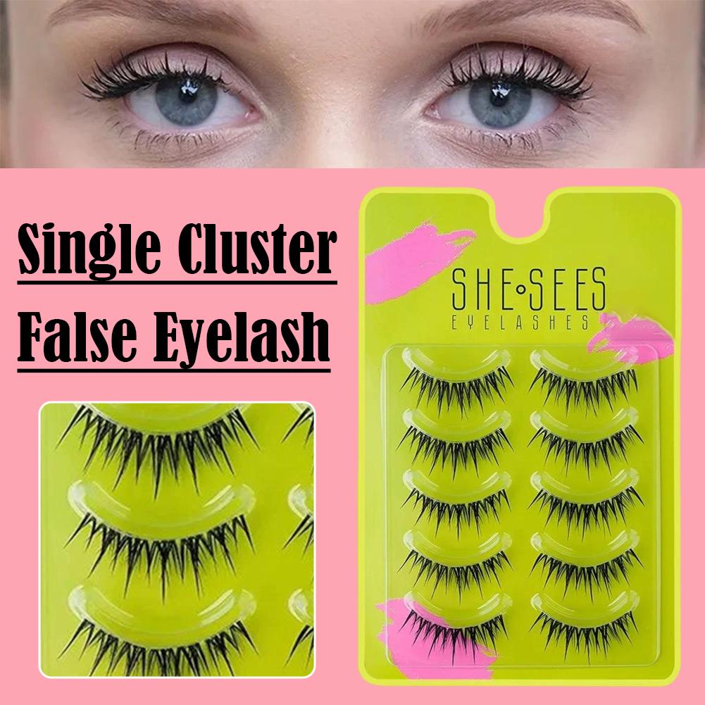 Natural Cluster False Eyelashe - Eyelash Extension Volume Cat Eye ulasan dan harga