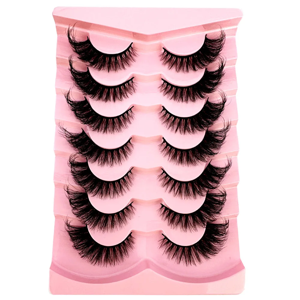 7pairs Thick Cat Eye Lashes Fl - Eyelash Extension Volume Cat Eye ulasan dan harga