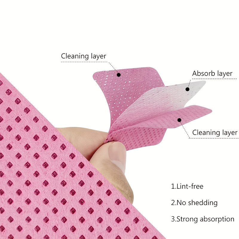 50/100/200pcs Lint-Free Nail W - Eyelash Extension Removal ulasan dan harga