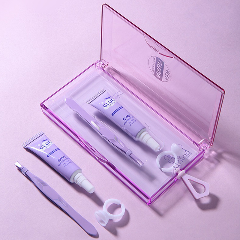 Eyelash Glue With Tweezers Set - Eyelash Extension Eye Irritation ulasan dan harga