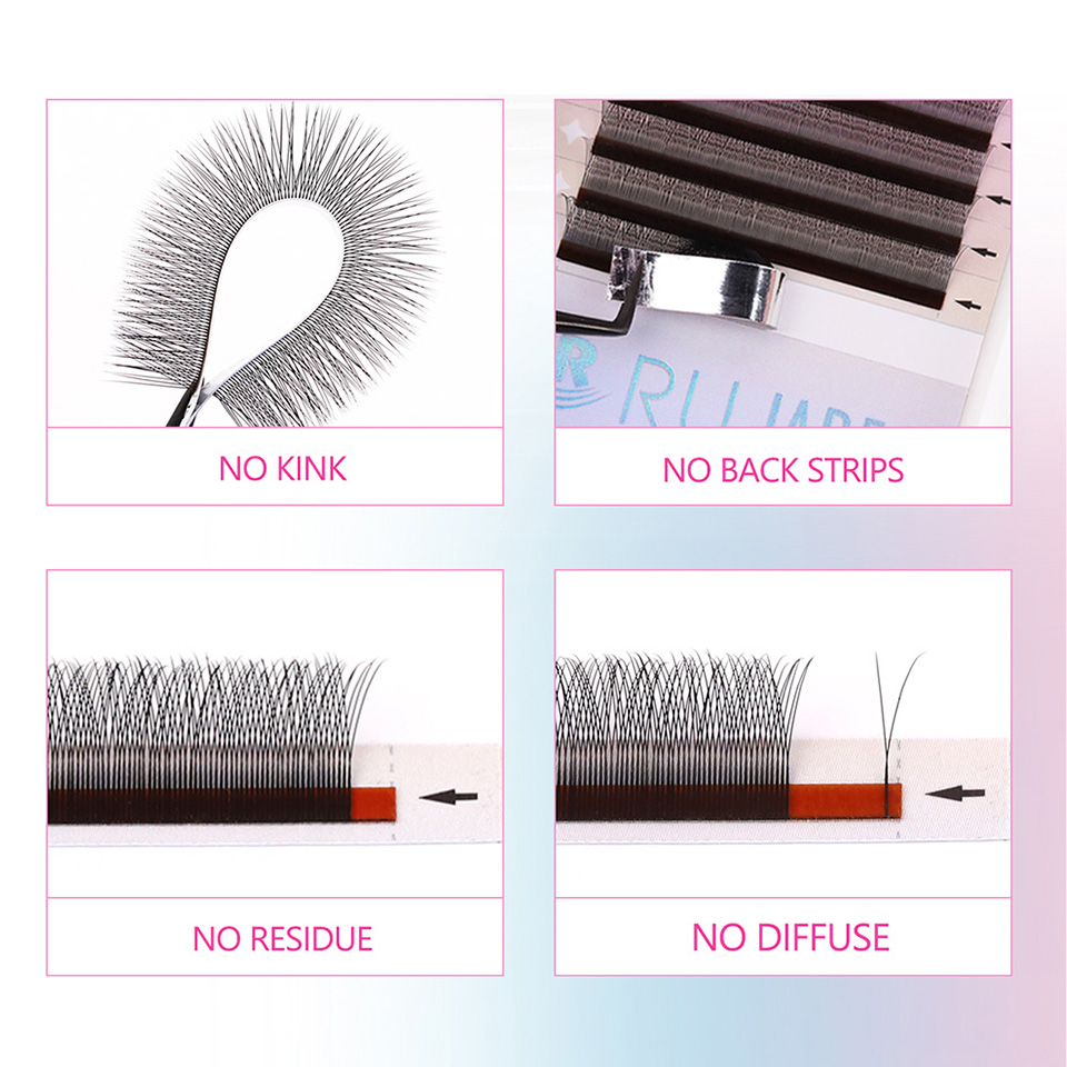 RUJADE 2D Y Shape Lashes Mesh  - Eyelash Extension Single Lash ulasan dan harga