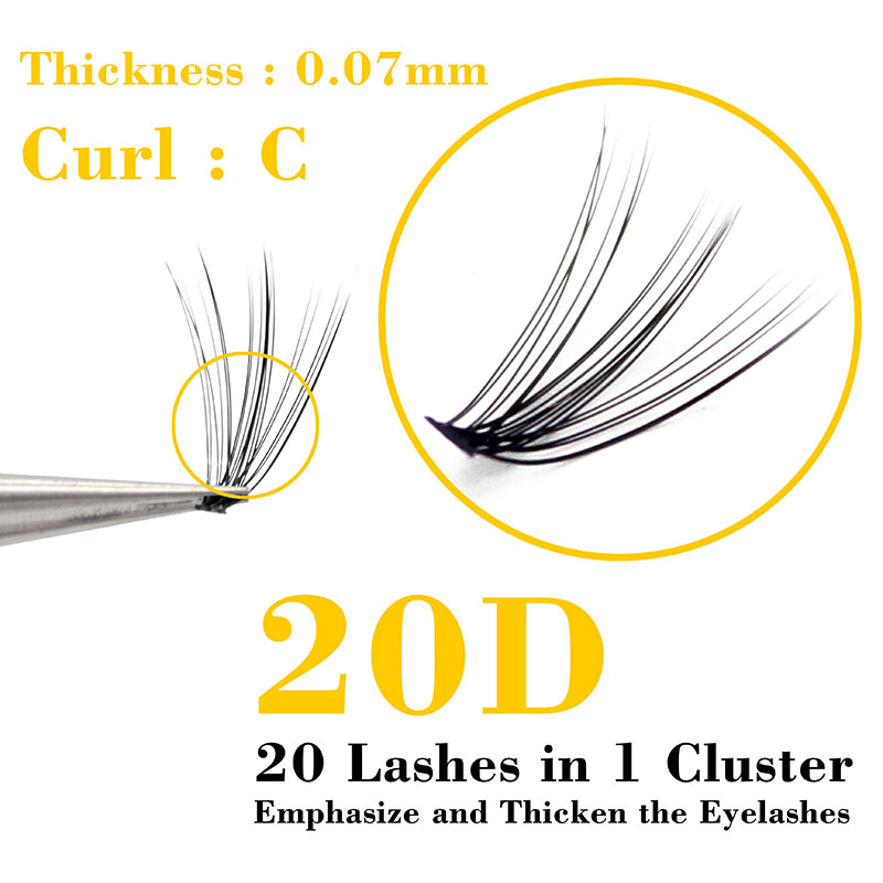 Kimcci 60 Bundles Mink Eyelash - Eyelash Extension Russian Volume ulasan dan harga